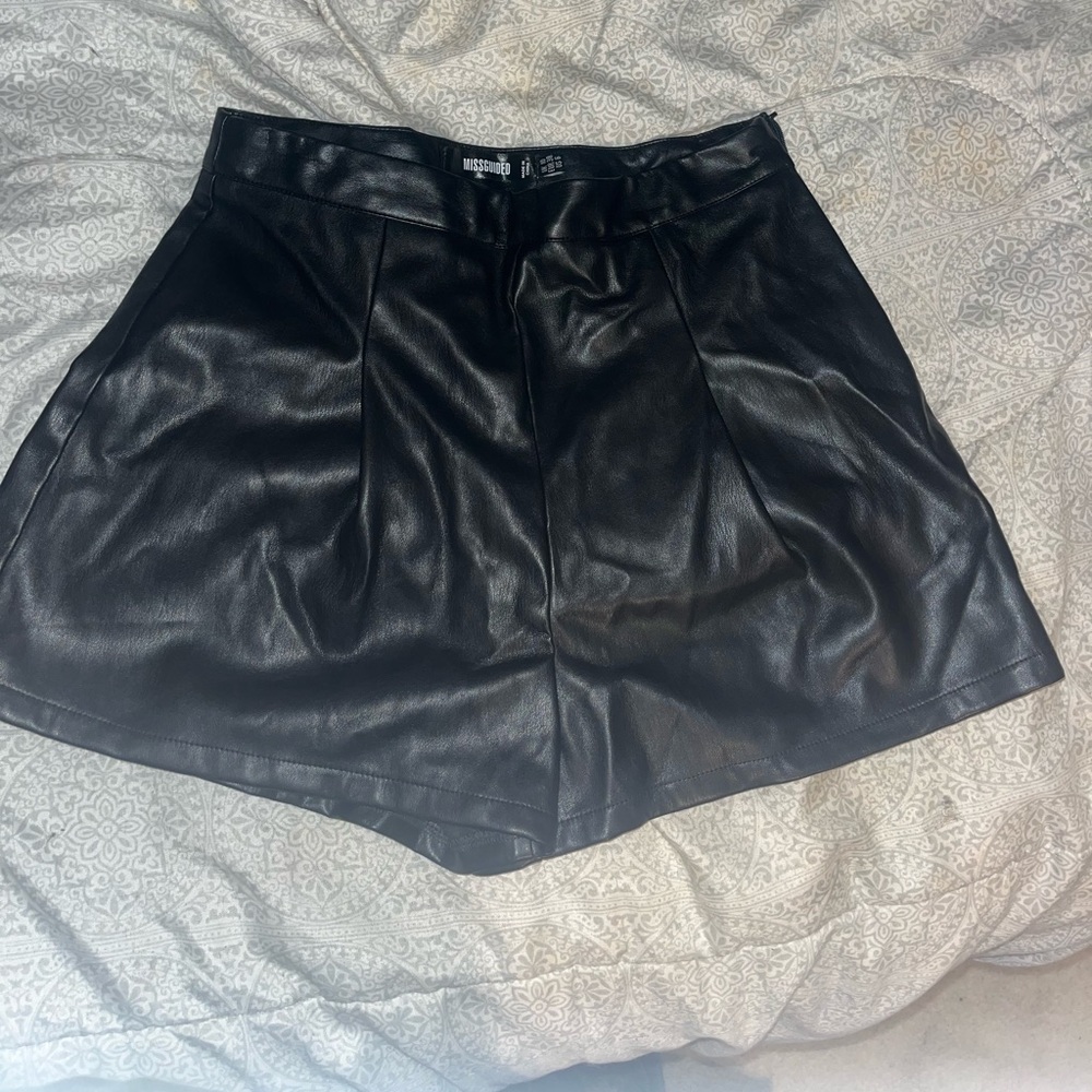 Pleather shorts
